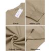 COOFANDY Men Casual V Neck Sweater Ribbed Knit Slim Fit Long Sleeve Pullover Top(Khaki)