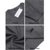 COOFANDY Men Casual V Neck Sweater Ribbed Knit Slim Fit Long Sleeve Pullover Top(Pat1)