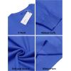 COOFANDY Men Casual V Neck Sweater Ribbed Knit Slim Fit Long Sleeve Pullover Top(Royal Blue)