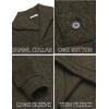 COOFANDY Men Dress Sweater Shawl Collar Sweatshirt Fashion Light Fleece Sweatshirt Dark Blue(Dark Green)