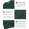 COOFANDY Men Knit Long Sleeve Polo Shirts Casual Dress Collared Sweater Pullover Button Down Golf Polo Shirts(Green)