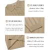 COOFANDY Men Knit Long Sleeve Polo Shirts Casual Dress Collared Sweater Pullover Button Down Golf Polo Shirts(Khaki)
