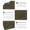 COOFANDY Men Knit Long Sleeve Polo Shirts Casual Dress Collared Sweater Pullover Button Down Golf Polo Shirts(Olive Green)