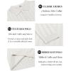 COOFANDY Men Knit Long Sleeve Polo Shirts Casual Dress Collared Sweater Pullover Button Down Golf Polo Shirts(White)