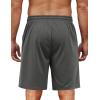 COOFANDY Men’s 2 Pack Workout Gym Shorts 7 Inch / 5 Inch Athletic Shorts Lightweight Casual Jogger Short with Zipper Pockets(1 Dark Grey)