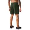 COOFANDY Men’s 2 Pack Workout Gym Shorts 7 Inch / 5 Inch Athletic Shorts Lightweight Casual Jogger Short with Zipper Pockets(Black / Army Green)