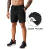 COOFANDY Men’s 2 Pack Workout Gym Shorts 7 Inch / 5 Inch Athletic Shorts Lightweight Casual Jogger Short with Zipper Pockets(Black / Wine Red)