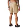 COOFANDY Men’s 2 Pack Workout Gym Shorts 7 Inch / 5 Inch Athletic Shorts Lightweight Casual Jogger Short with Zipper Pockets(Khaki / Black)