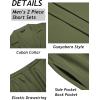 COOFANDY Mens 2 Piece Short Set Guayabera Button Down Shirt Casual Summer Beach Outfits(Army Green)