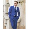 COOFANDY Men’s 2 Piece Suits Classic Fit 2 Button Dress Suits Tuxedo Jacket Blazer for Wedding Business Dinner Prom(Blue)