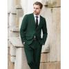 COOFANDY Men’s 2 Piece Suits Classic Fit 2 Button Dress Suits Tuxedo Jacket Blazer for Wedding Business Dinner Prom(Dark Green)