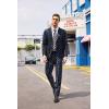 COOFANDY Men’s 2 Piece Suits Classic Fit 2 Button Dress Suits Tuxedo Jacket Blazer for Wedding Business Dinner Prom(Navy Blue ( Plaid ))