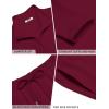 COOFANDY Men’s 2 Piece Tracksuit Set Quarter Zip Sweatsuit Athletic Running Suit Sets Long Sleeve Casual Outfits(Dark Red)