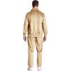 COOFANDY Mens 2 Piece Velour Tracksuit Full Zip Jackets Pants Velvet Jogging Suits Sweatsuit Set(Champagne)