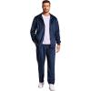 COOFANDY Mens 2 Piece Velour Tracksuit Full Zip Jackets Pants Velvet Jogging Suits Sweatsuit Set(Navy)