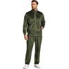COOFANDY Mens 2 Piece Velour Tracksuit Full Zip Jackets Pants Velvet Jogging Suits Sweatsuit Set(Olive Green)