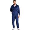 COOFANDY Mens 2 Piece Velour Tracksuit Full Zip Jackets Pants Velvet Jogging Suits Sweatsuit Set(Royal Blue)