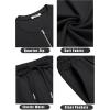 COOFANDY Men’s 2 Pieces Outfits Casual Quarter Zip Polo T Shirt and Shorts Set Athletic Jogging Summer Tracksuit(01-black)