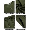 COOFANDY Men’s 2 Pieces Outfits Casual Quarter Zip Polo T Shirt and Shorts Set Athletic Jogging Summer Tracksuit(Army Green)