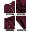 COOFANDY Men’s 2 Pieces Outfits Casual Quarter Zip Polo T Shirt and Shorts Set Athletic Jogging Summer Tracksuit(Date Red)
