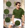 COOFANDY Men’s 3 Pack Henley Shirts Short Sleeve Casual Basic Tees Classic Henley Summer Solid T Shirts with Pocket(1 Pack: Army Green)