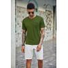 COOFANDY Men’s 3 Pack Henley Shirts Short Sleeve Casual Basic Tees Classic Henley Summer Solid T Shirts with Pocket(Navy Blue/Army Green/Black)