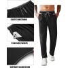 COOFANDY Mens Athletic Workout Pants Open Bottom Sweatpants Mesh Gym Pants for Runnning, Training,Casual(Black)