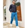 COOFANDY Mens Athletic Workout Pants Open Bottom Sweatpants Mesh Gym Pants for Runnning, Training,Casual(Blue)