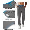 COOFANDY Mens Athletic Workout Pants Open Bottom Sweatpants Mesh Gym Pants for Runnning, Training,Casual(Dark Grey)