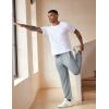 COOFANDY Mens Athletic Workout Pants Open Bottom Sweatpants Mesh Gym Pants for Runnning, Training,Casual(Light Grey)