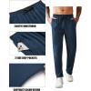 COOFANDY Mens Athletic Workout Pants Open Bottom Sweatpants Mesh Gym Pants for Runnning, Training,Casual(Navy Blue)