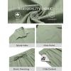 COOFANDY Mens Beach Outfits 2 Piece Sets Casual Short Sleeve Button Down Summer Textured Shirt(Light Green)