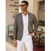 COOFANDY Mens Blazer Casual Two Buttons Sport Coat Slim Fit Lightweight Suit Jackets(Brown)