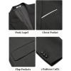 COOFANDY Mens Blazer Casual Two Buttons Sport Coat Slim Fit Lightweight Suit Jackets(Dark Grey)