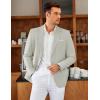 COOFANDY Mens Blazer Casual Two Buttons Sport Coat Slim Fit Lightweight Suit Jackets(Light Grey)