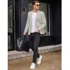 COOFANDY Mens Blazer Casual Two Buttons Sport Coat Slim Fit Lightweight Suit Jackets(Light Grey)