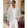 COOFANDY Mens Blazer Casual Two Buttons Sport Coat Slim Fit Lightweight Suit Jackets(Light Grey)