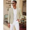 COOFANDY Mens Blazer Casual Two Buttons Sport Coat Slim Fit Lightweight Suit Jackets(Light Khaki)