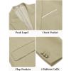 COOFANDY Mens Blazer Casual Two Buttons Sport Coat Slim Fit Lightweight Suit Jackets(Light Khaki)