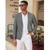 COOFANDY Mens Blazer Casual Two Buttons Sport Coat Slim Fit Lightweight Suit Jackets(Linen Grey)