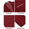 COOFANDY Mens Blazer Casual Two Buttons Sport Coat Slim Fit Lightweight Suit Jackets(Red)