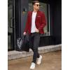COOFANDY Mens Blazer Casual Two Buttons Sport Coat Slim Fit Lightweight Suit Jackets(Red)