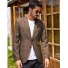 COOFANDY Men’s Blazer Casual Two Buttons Sport Coats Lightweight Suit Jacket(Brown)