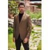 COOFANDY Men’s Blazer Casual Two Buttons Sport Coats Lightweight Suit Jacket(Camel)