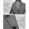 COOFANDY Men’s Blazer Casual Two Buttons Sport Coats Lightweight Suit Jacket(Checkered Blazer – Gray)