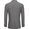 COOFANDY Men’s Blazer Casual Two Buttons Sport Coats Lightweight Suit Jacket(Checkered Blazer – Gray)