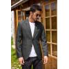 COOFANDY Men’s Blazer Casual Two Buttons Sport Coats Lightweight Suit Jacket(Dark Charcoal)