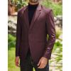 COOFANDY Men’s Blazer Casual Two Buttons Sport Coats Lightweight Suit Jacket(Dark Red)