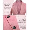 COOFANDY Men’s Blazer Casual Two Buttons Sport Coats Lightweight Suit Jacket(Lotus Pink)