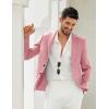 COOFANDY Men’s Blazer Casual Two Buttons Sport Coats Lightweight Suit Jacket(Lotus Pink)
